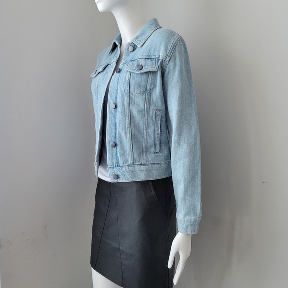 THEORY Declyn Denim Jean Jacket P XS - Picture 3 of 7